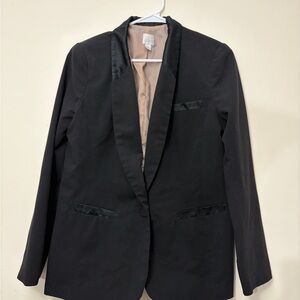 LC Lauren Conrad Black Satin Blazer